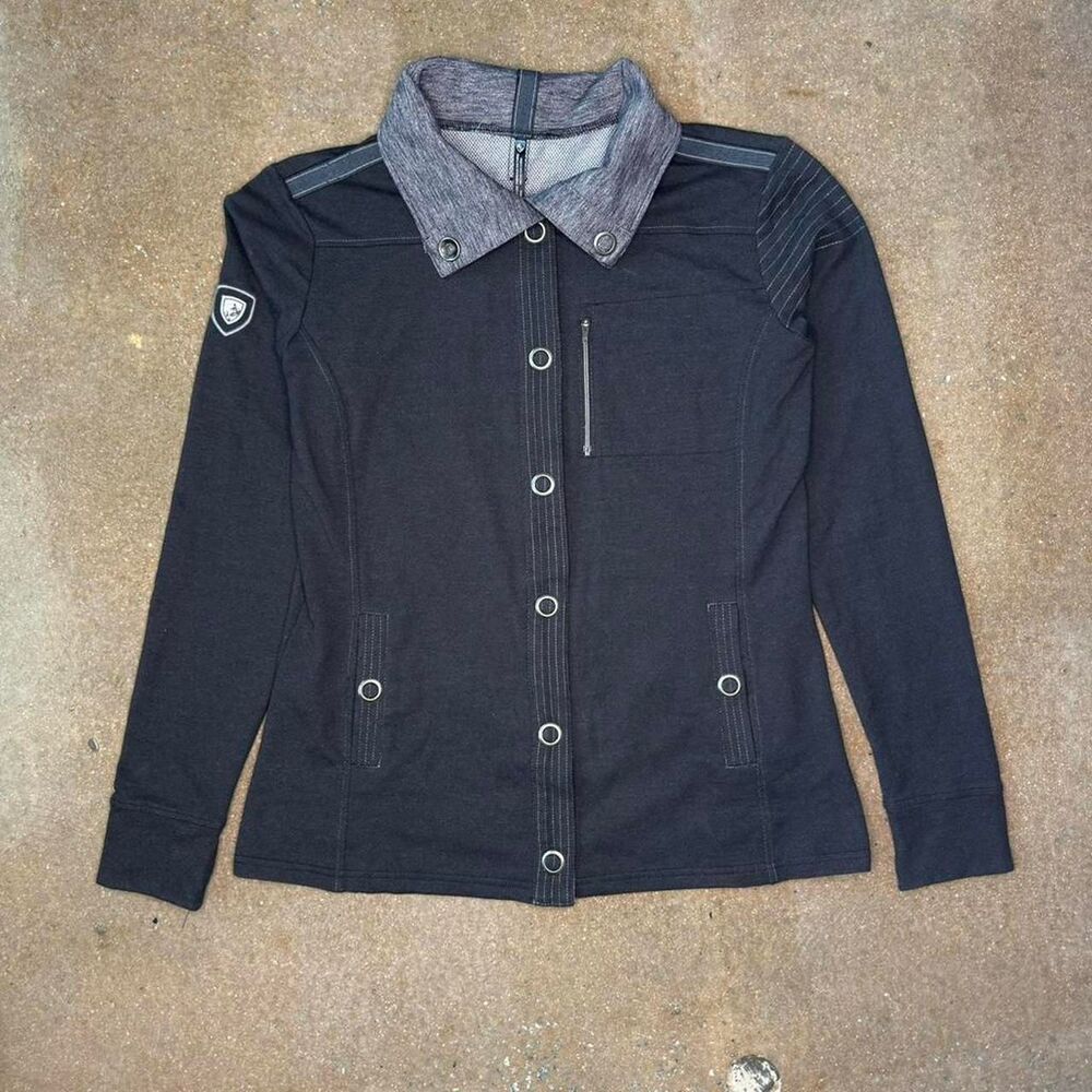 Kuhl Women's utility jacket button up charcoal grey Large
